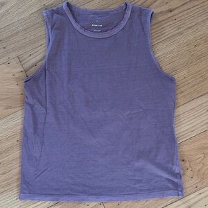 Everlane Organic Cotton Tank in Dusty Mauve